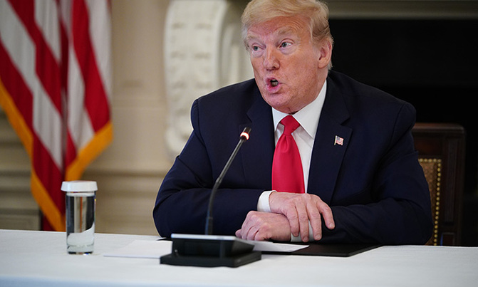 Trump says evidence ties China lab to virus, threatens tariffs Trump says evidence ties China lab to virus, threatens tariffs