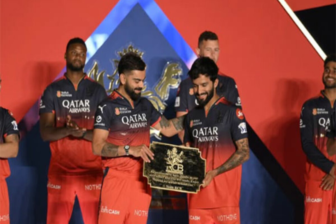 "It is very special...": RCB skipper Patidar on getting captaincy plaque from Virat Kohli