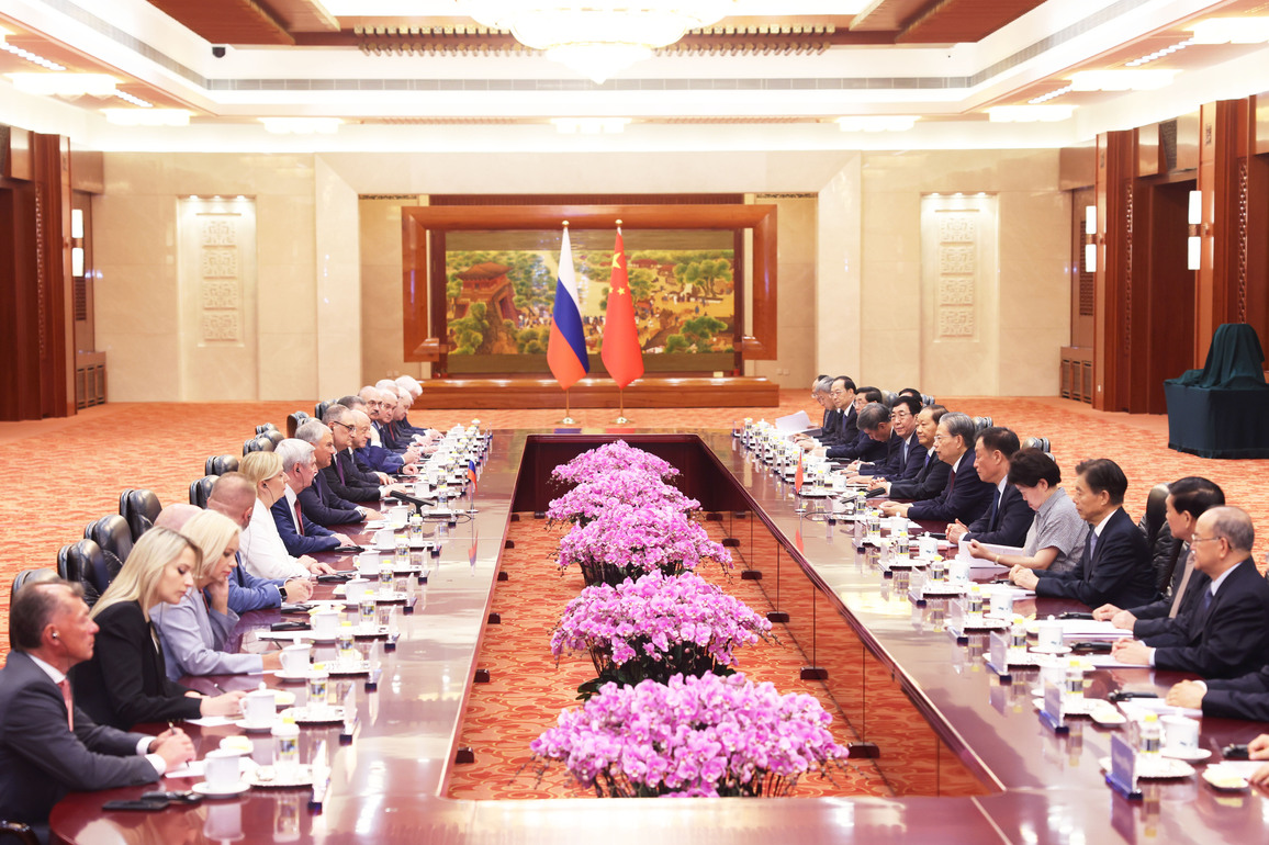 CHINA-BEIJING-ZHAO LEJI-RUSSIAN STATE DUMA-CHAIRMAN-PARLIAMENTARY COOPERATION-COMMITTEE-10TH MEETING (CN)