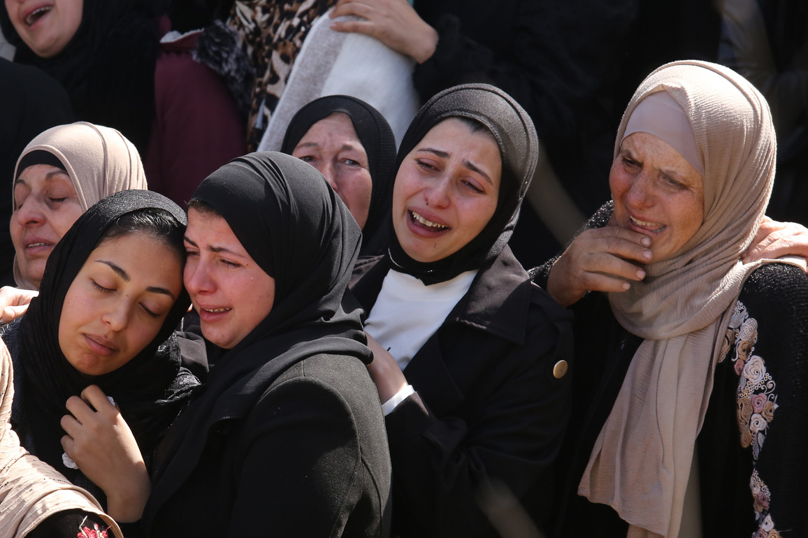 MIDEAST-WEST BANK-NABLUS-PALESTINIAN TEEN-FUNERAL