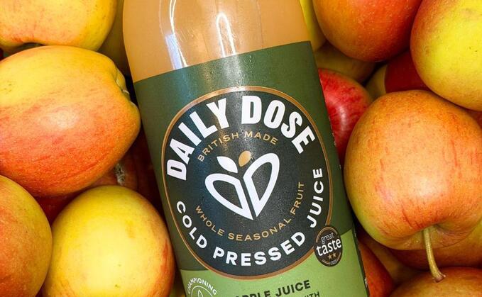 Daily Dose and Waitrose partner to launch a limited-edition Leckford Estate Apple Juice made from surplus fruit / Credit: Daily Dose