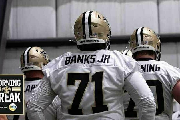 Morning Break: Saints build OL strength at OTAs