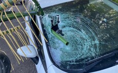 Drivers 'lucky' to escape from crash after tractor ploughs into windscreen