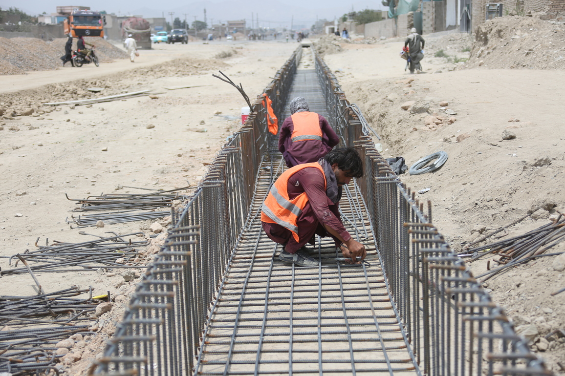 AFGHANISTAN-KABUL-ROAD-CONSTRUCTION