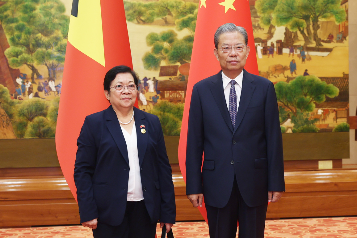 CHINA-BEIJING-ZHAO LEJI-TIMOR-LESTE-PRESIDENT OF THE NATIONAL PARLIAMENT-TALKS (CN)