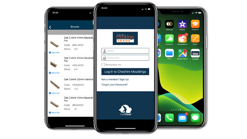 Order on the go with Cheshire Mouldings' new trade app