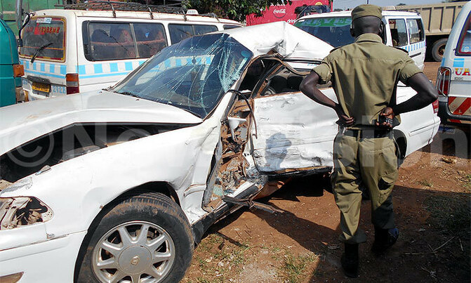Two killed in Kampala-Masaka road crash Two killed in Kampala-Masaka road crash