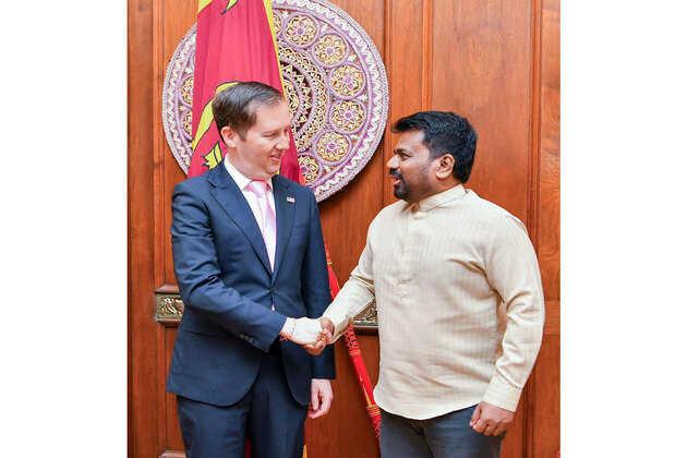US envoy Gor meets with Sri Lankan President in Colombo to discuss bilateral ties, Middle East Conflict