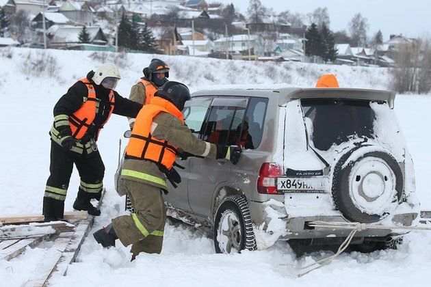 How ice crossings work in Russia