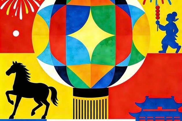 AI Poster: Chinese lanterns glow across borders