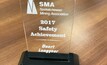  SMA 2017 Safety Achievement