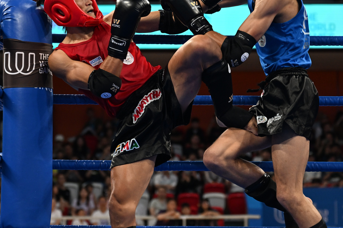 (SP)CHINA-CHENGDU-THE WORLD GAMES 2025-MUAYTHAI-MEN'S -57KG-FINALS(CN)