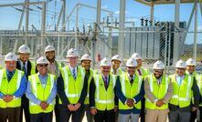 Andrew Barry with PNG Prime Minister Peter O'Neill at the PNG LNG power plant.