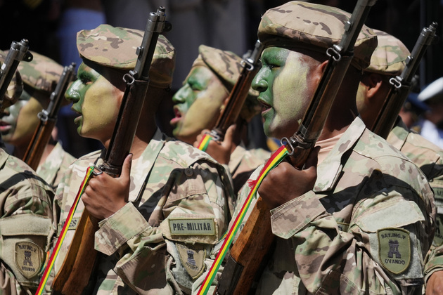 BOLIVIA-SUCRE-BOLIVIAN ARMED FORCES DAY-COMMEMORATION