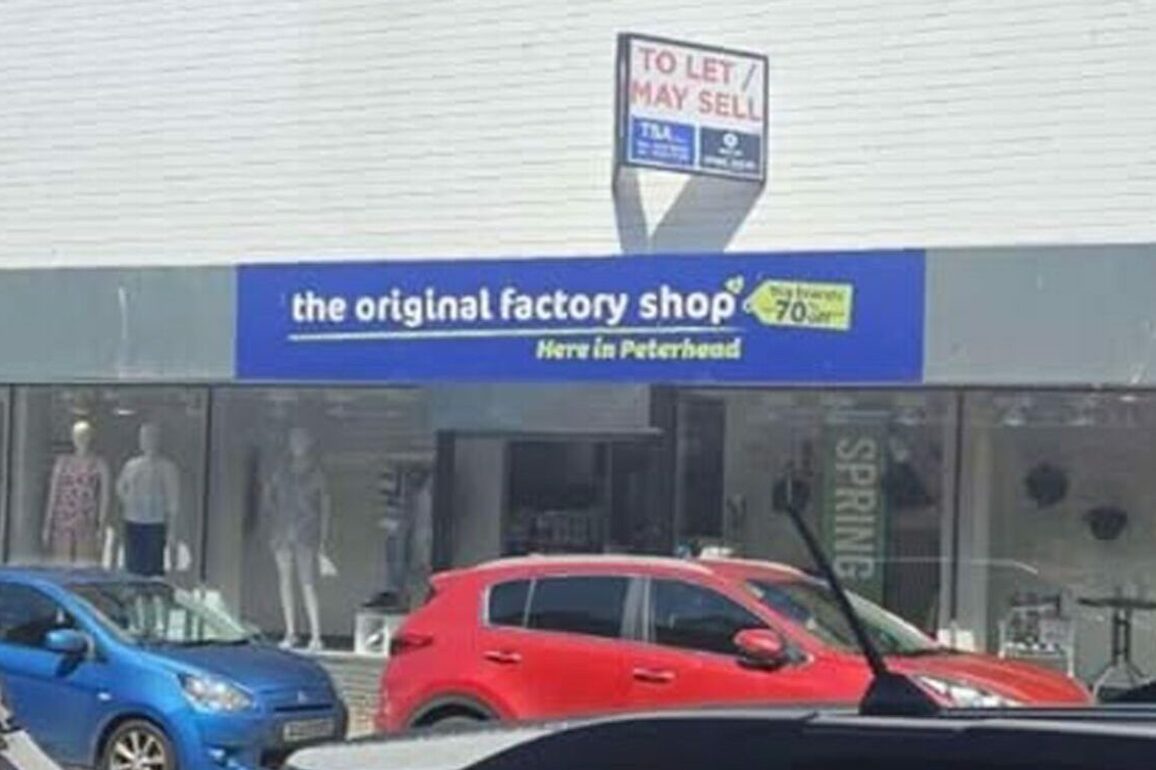 The Original Factory Shop Peterhead to close