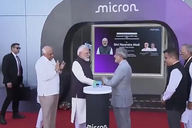 PM Modi inaugurates Micron's Semiconductor ATMP facility in Gujarat