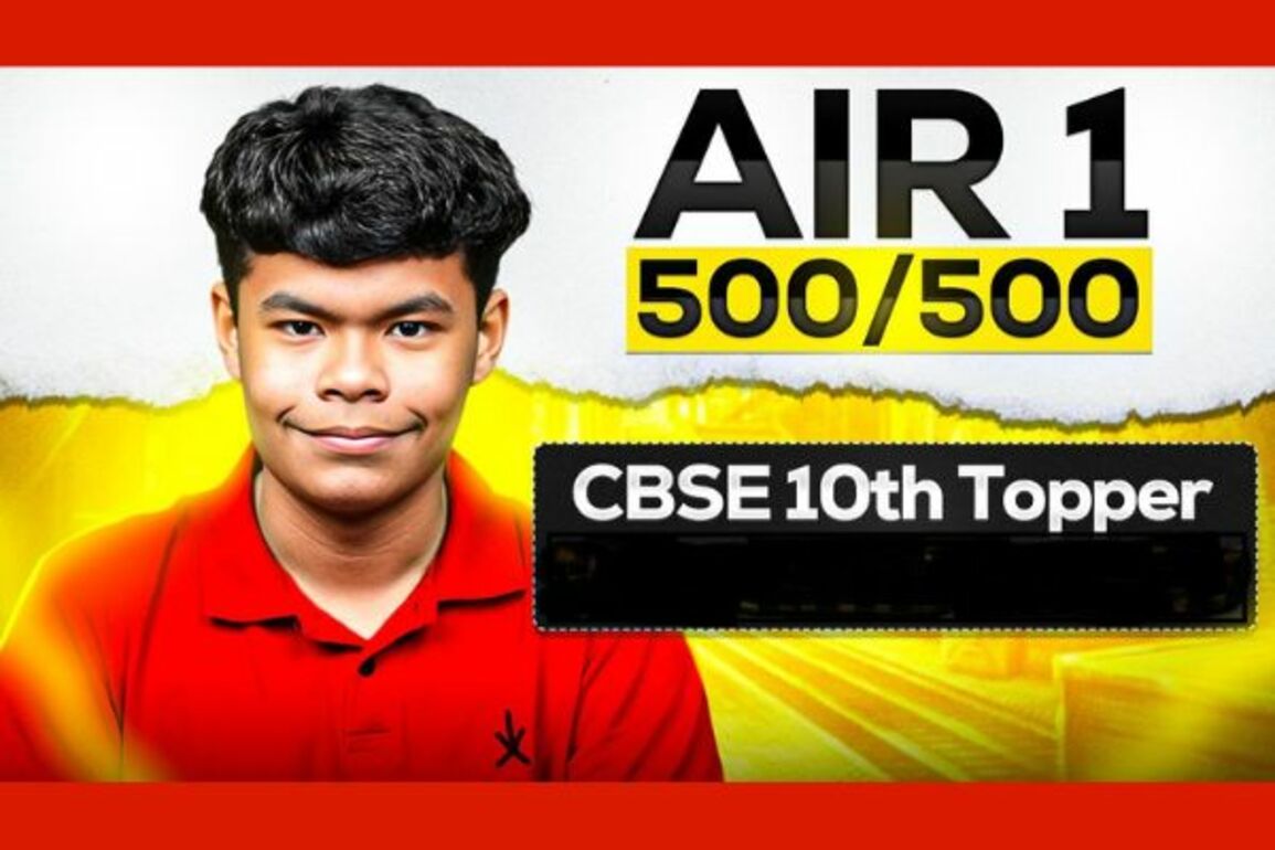 Scored a Perfect 500/500! CBSE Topper AIR 1 Aarav Malhotra Reveals His Study Hacks and Booklist!