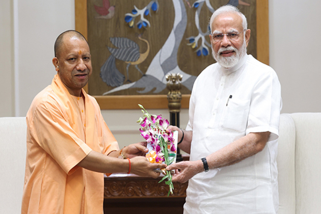 UP CM Yogi Adityanath meets PM Modi, Home Minister Amit Shah in Delhi