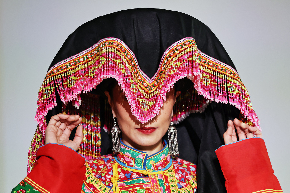 FRANCE-PARIS-3RD SINO-FRENCH FASHION AND CULTURE FESTIVAL-LISU ETHNIC-CLOTHING
