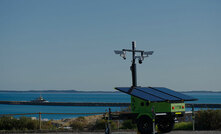  EcoQuip's mobile solar light tower