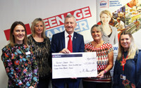 BMF present donation to Teenage Cancer Trust