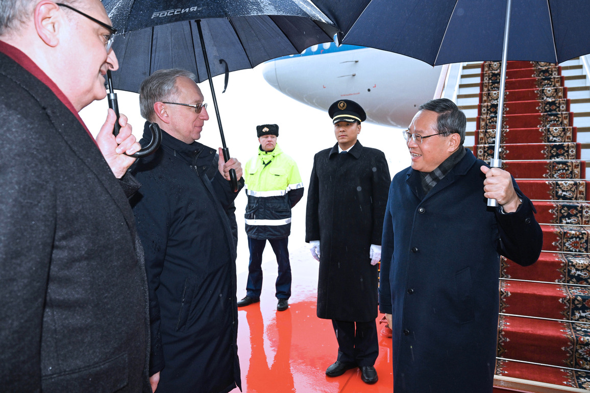 RUSSIA-MOSCOW-CHINA-LI QIANG-SCO-MEETING-ARRIVAL
