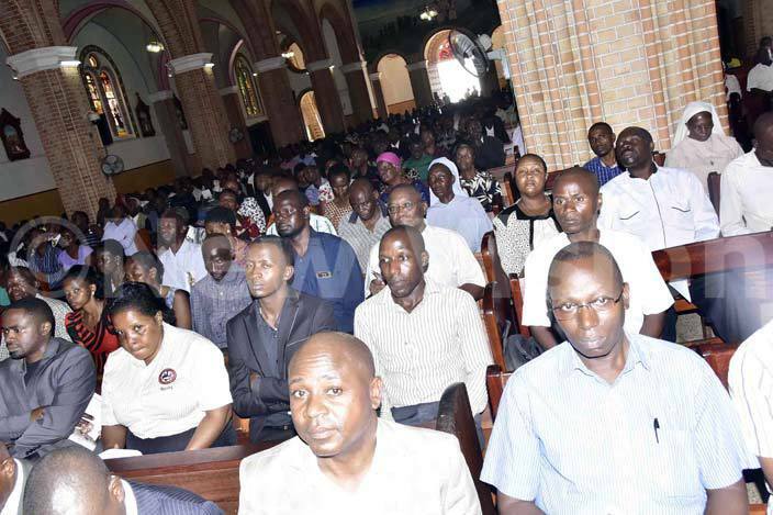 ome of the hristians who attended ishop akubis requeim mass at ubaga cathedral hoto   