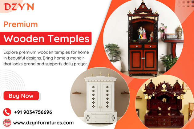 DZYN Furnitures Expands Teakwood Pooja Mandir Collection Across Designs, Sizes and Home Prayer Needs