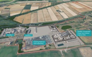 A mock-up of the Keadby 3 project in Lincolnshire | Credit: SSE Thermal