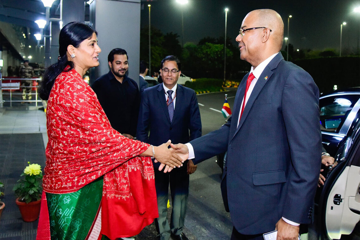 Seychelles President Herminie departs after 'fruitful' India visit