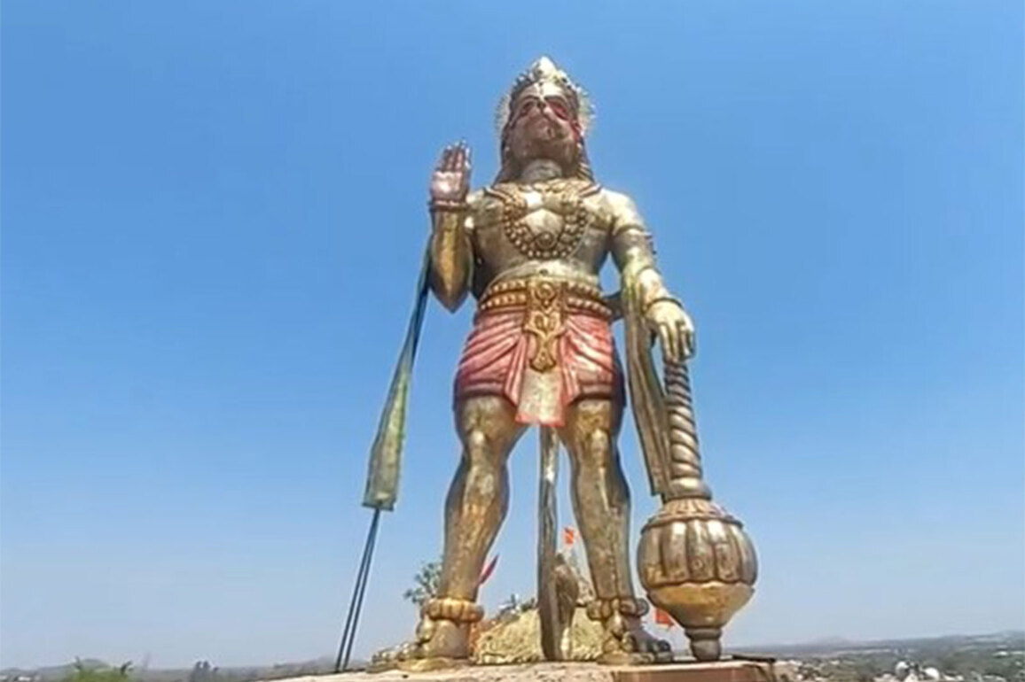 51-foot-tall statue of Bajrangbali unveiled in Madhya Pradesh's Chhatarpur