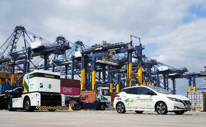 Image: Electric equipment at the Port of Felixstowe where Hutchison Ports is targeting net-zero by 2035 | Credit: Hutchinson Ports 