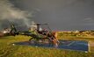 Helicóptero do Ibama incendiado em Manaus/Divulgação