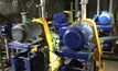 An underground dewatering pumping system.