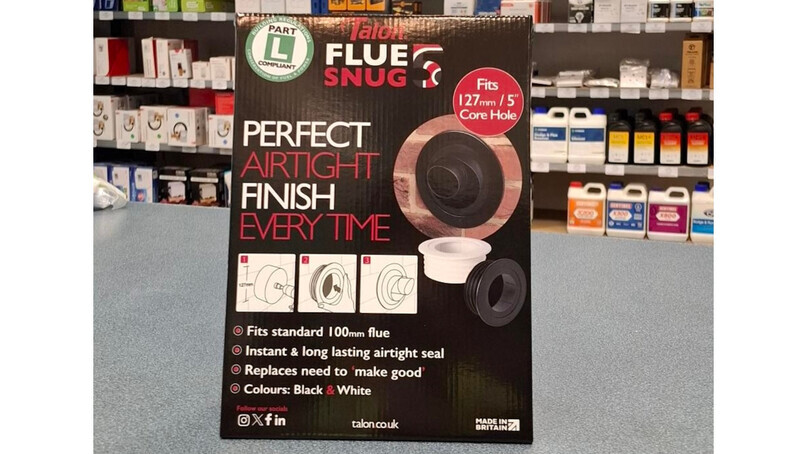 Talon launches eye-catching new point of sale for FlueSnug 5