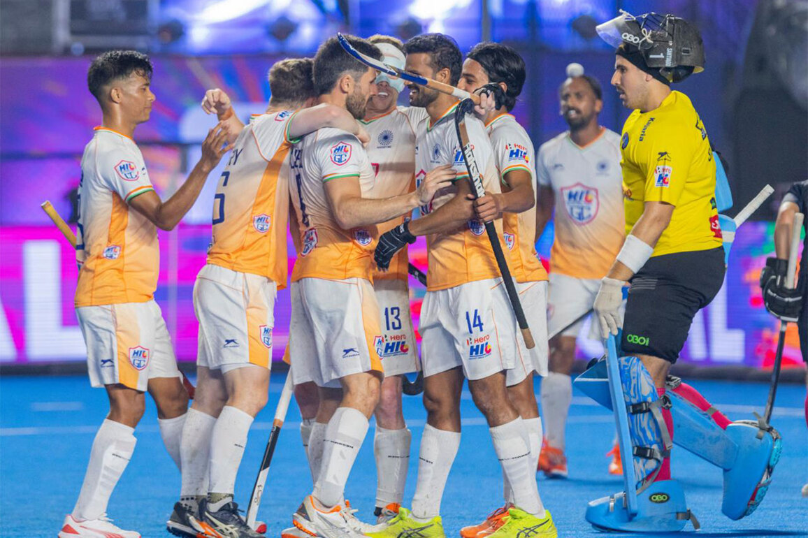 Kane Russell's hattrick powers HIL GC to 3-2 win over SG Pipers in thrilling Men's Hockey India League clash