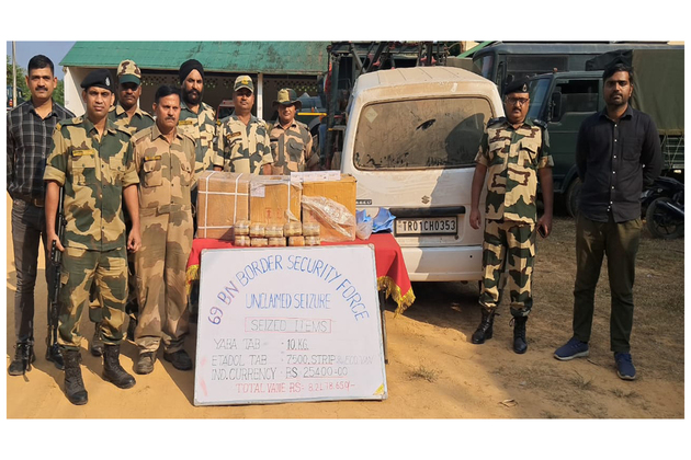 BSF seizes Yaba tablets and narcotic drugs worth Rs 9 crore in Tripura