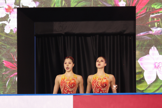(SP)SINGAPORE-ARTISTIC SWIMMING-WORLD AQUATICS CHAMPIONSHIPS-WOMEN'S DUET TECHNICAL