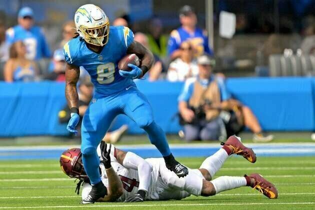 Chargers put RB Omarion Hampton on IR, add Kimani Vidal to roster