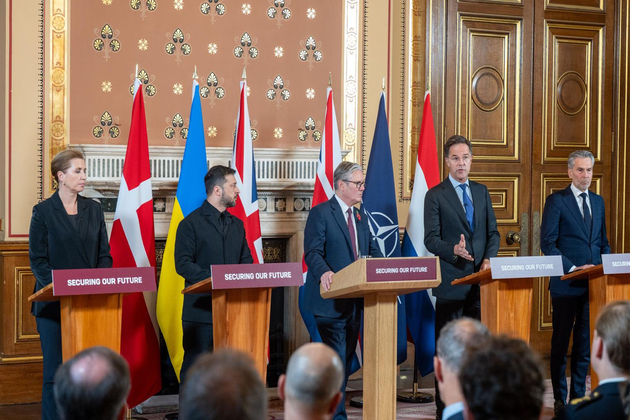 NATO Secy Gen meets with European leaders to discuss continued support for Ukraine