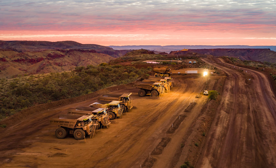 Operação de minério de ferro na Austrália