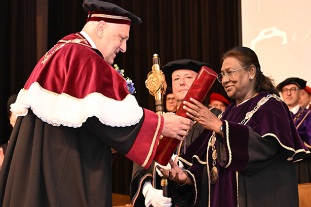 Slovakia's Constantine Philosopher University confers President Murmu with honorary doctorate