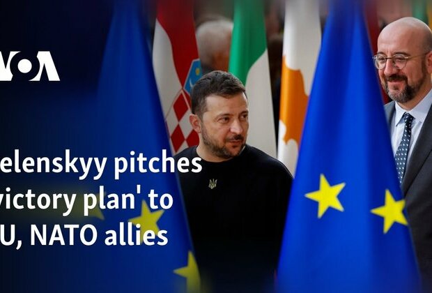 Zelenskyy pitches &#039;victory plan&#039; to EU, NATO allies