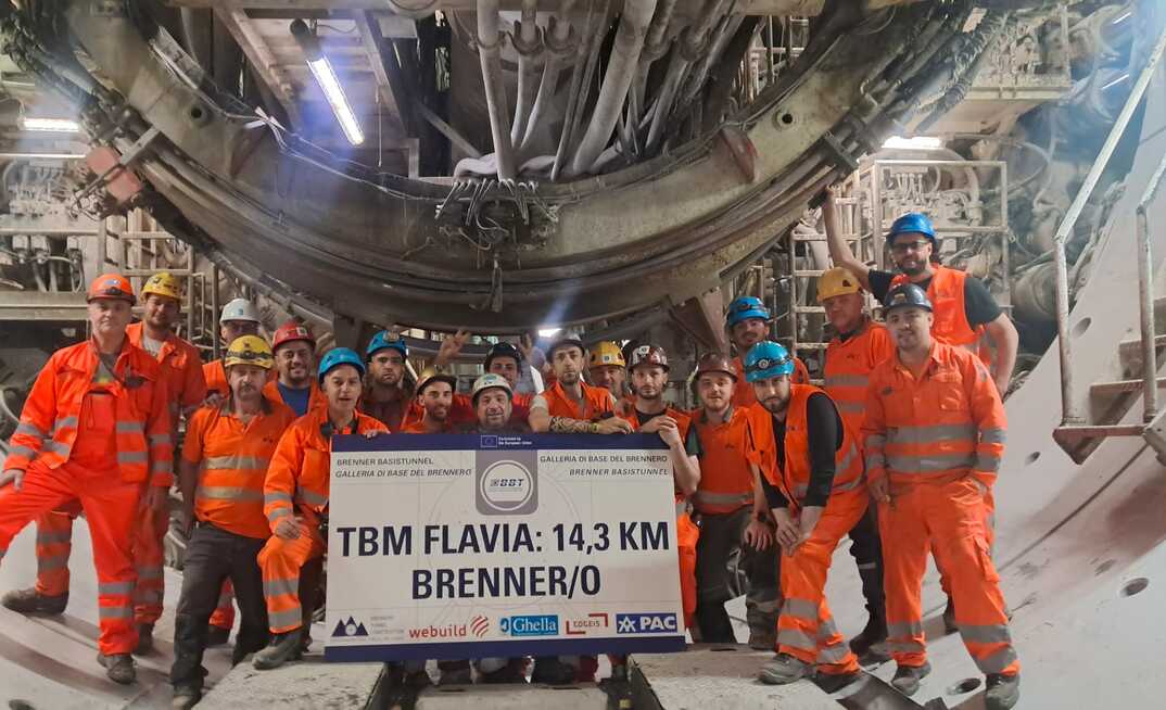 The last of three Herrenknecht TBMs reached the end of its construction lot beneath the Italian-Austrian border on the Brenner Base Tunnel project
