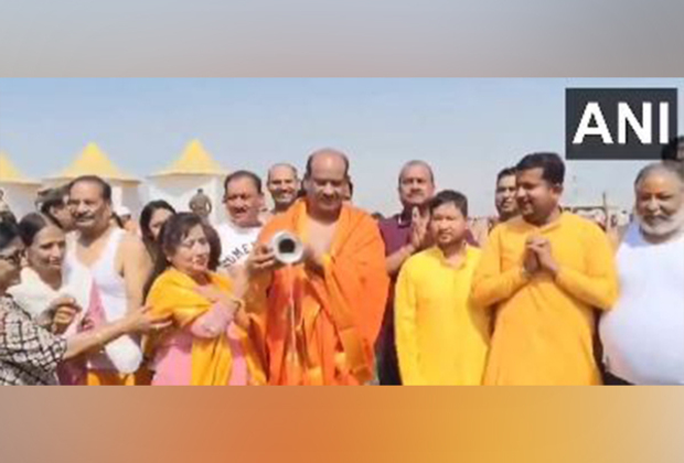 Lok Sabha speaker Om Birla takes dip at Mahakumbh, calls it "congregation of India's spirituality, faith and culture"