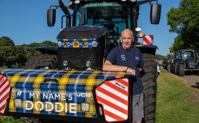 Sandy Duffus said he fulfilled a life-long dream to lead a tractor run despite being diagnosed with a terminal form of MND in February. He has helped to raise more than £40,000 for MND research so far. (My Name'5 Doddie)