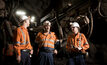 OZ Minerals workers underground at Carrapateena.