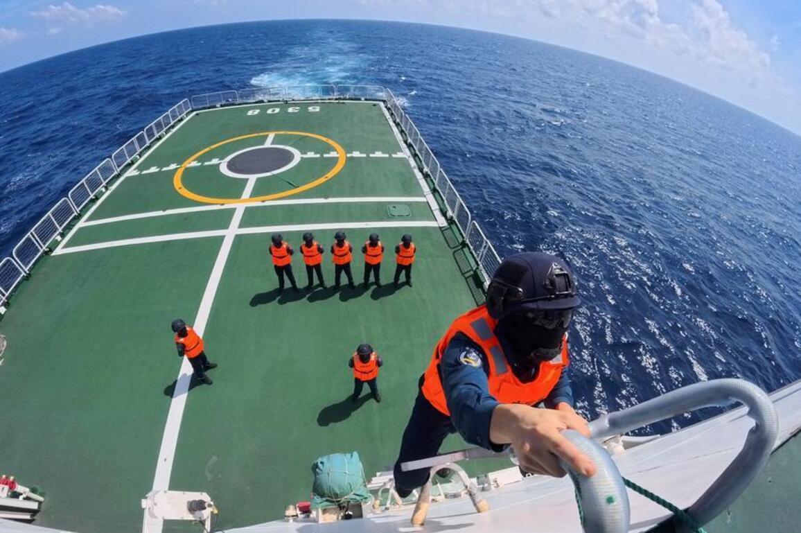 InPics | China Coast Guard vessel Sandu conducted patrols in the South China Sea