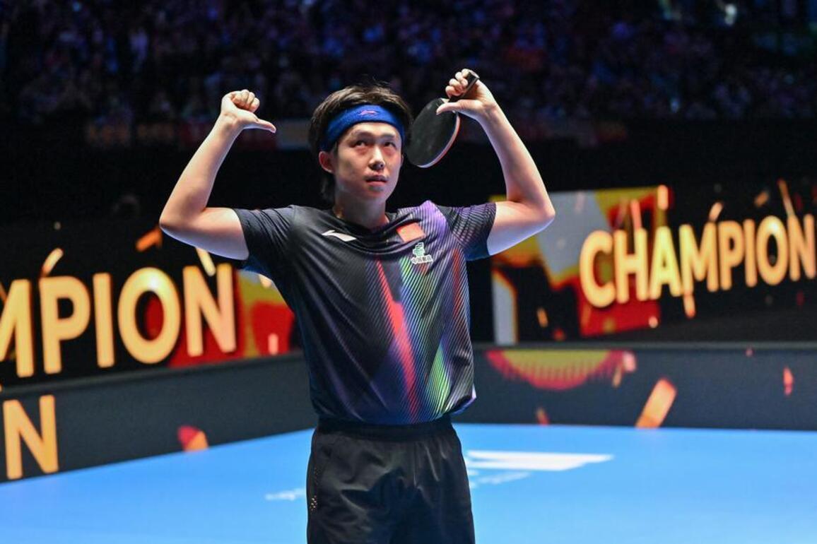China's Wang Chuqin retains singles title at table tennis Asian Cup