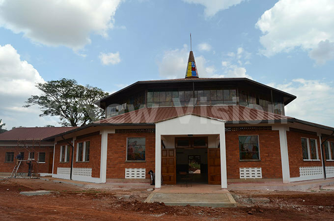  he front view of the new chapel